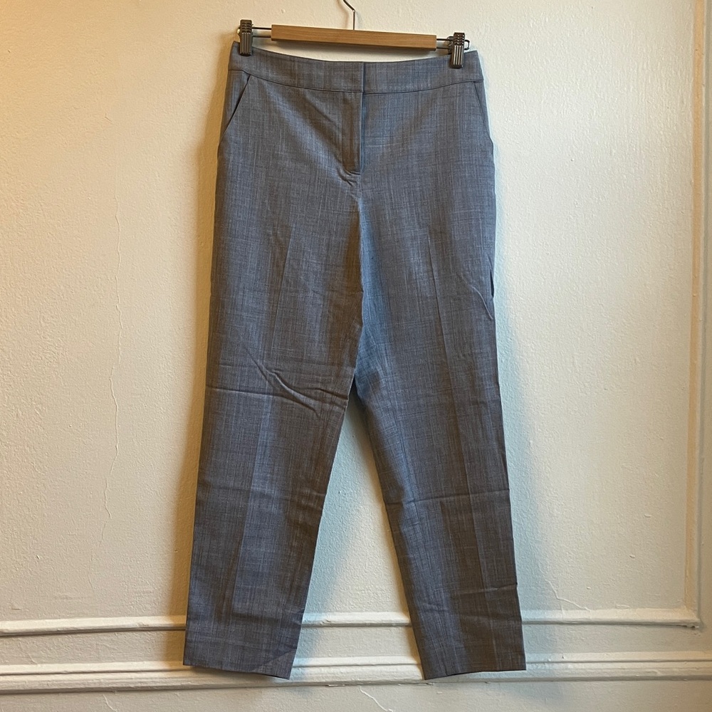 St. John Light Gray Emma Pants